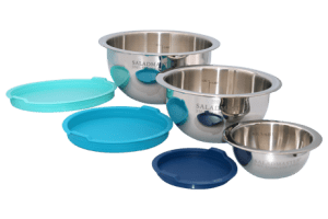 3 Piece Mixing Bowl Set With Lids