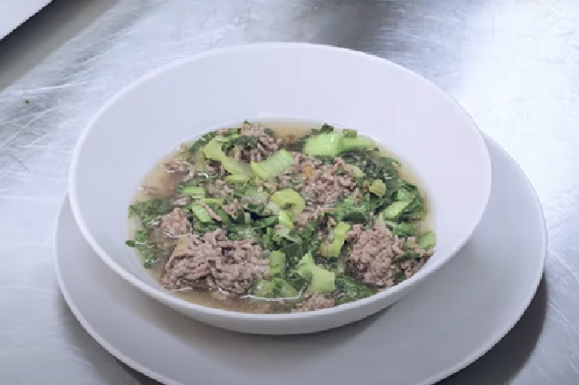 chunky beef soup recipe in Saladmaster.